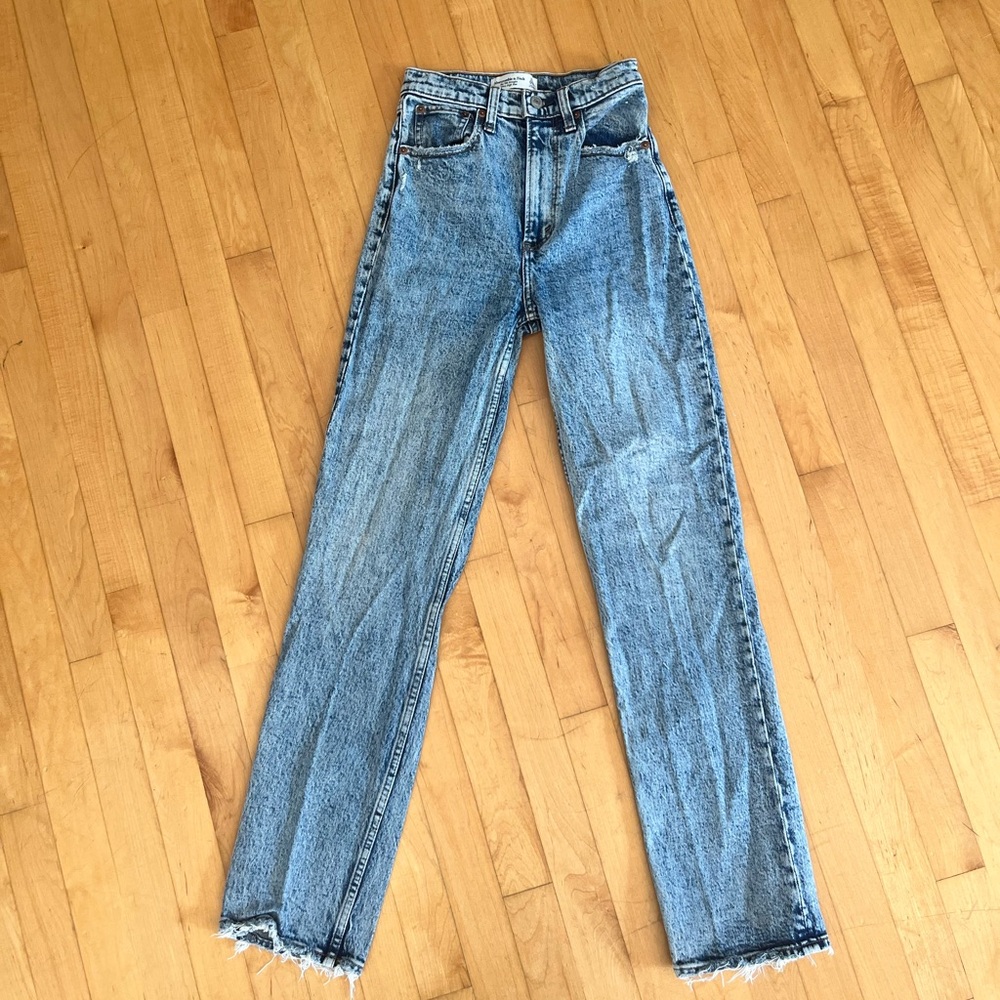 Abercrombie & Fitch High Rise Blue Jeans